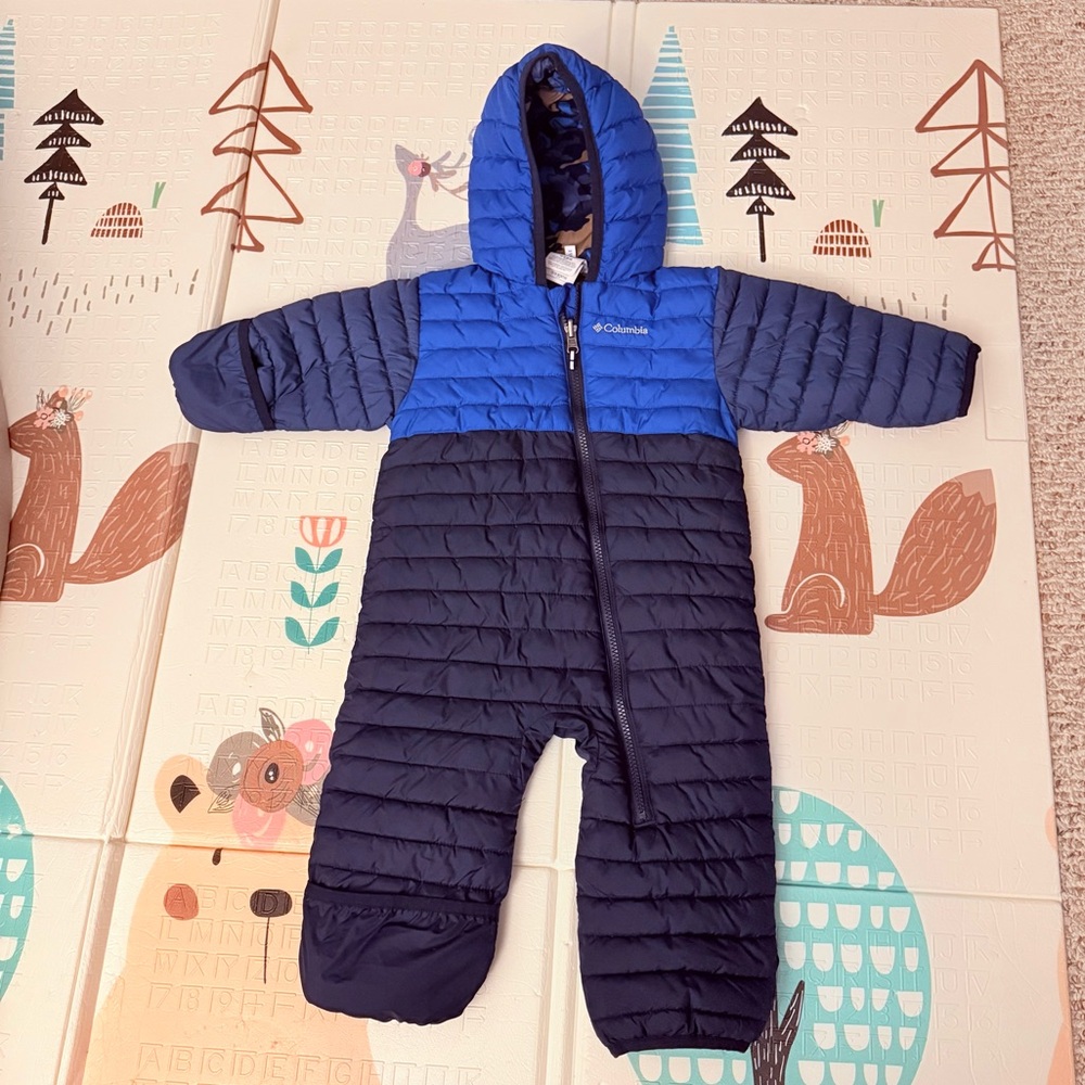 Columbia Baby Toddler Reversible Snowsuit Puffer Jacket Coat